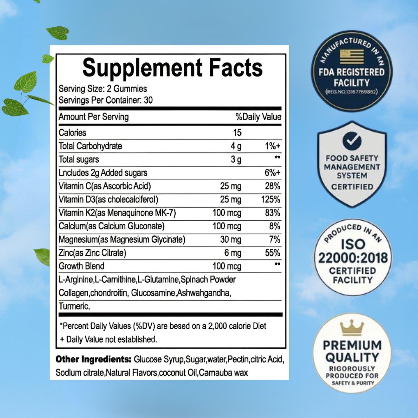 Lyxoré - STRAWBERRY Heightener Gummies